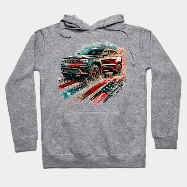 Jeep Grand Cherokee Hoodie by Vehicles-Art